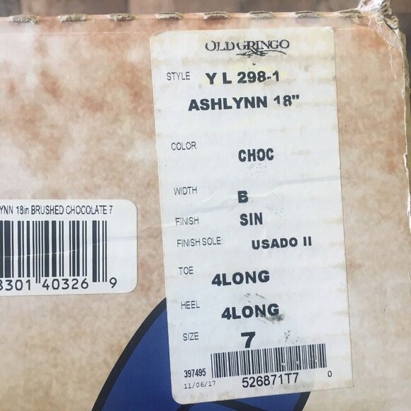 Old Gringo Yippee Kiyay Ashlynn YL298-1 Cowboy Boots Womens 7 B - Picture 9 of 12